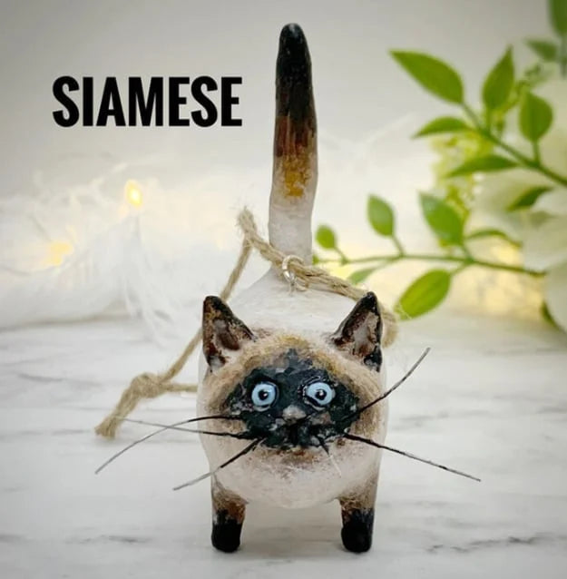 WhimsiCats™️ - Handcrafted Miniature Kitty Figurine marnetic