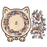 Cattitude - Morandi-Colored Wooden Puzzle