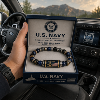 🇺🇸 Last Day Promo: 49% OFF - ⚓U.S. Navy Non Sibi Sed Patriae Tribute Beaded Bracelet