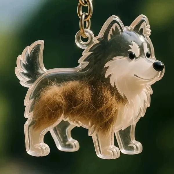 PawMemento – Dog Hair Keepsake Keychain Charm