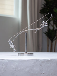 🎁Niemals Aufhören 🎣 Fischer-Balance-Skulptur