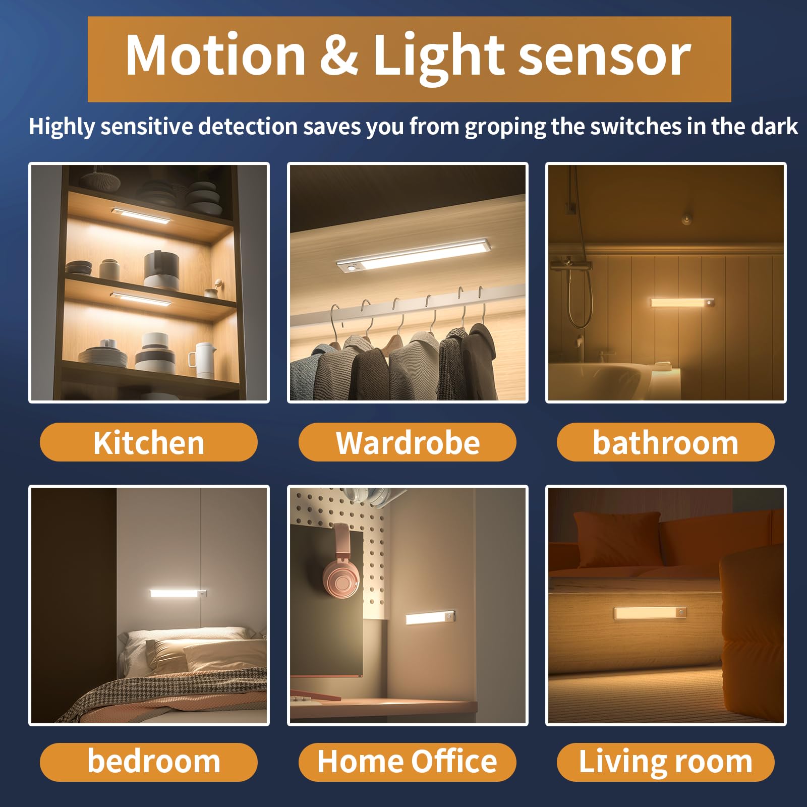 BrightStep – Rechargeable Motion-Activated Cabinet Light