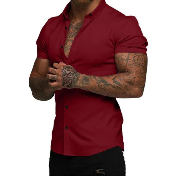 StrideFit – StretchTech Slim Shirt for Work & Workout