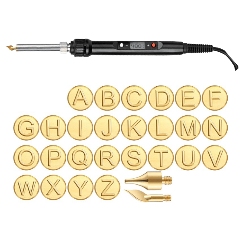 EngravePro – Copper Alphabet Wood Burning Set