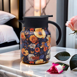 TeaBlossom – Vintage Floral Pattern Thermos with Infuser