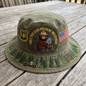 🇺🇸 Last Day Promo: 49% OFF - 🐻USFS Only You Can Prevent Wildfires Boonie Hat🌲