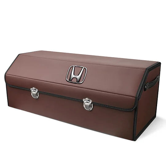 AutoNest - Elegant Leather Trunk Organization System