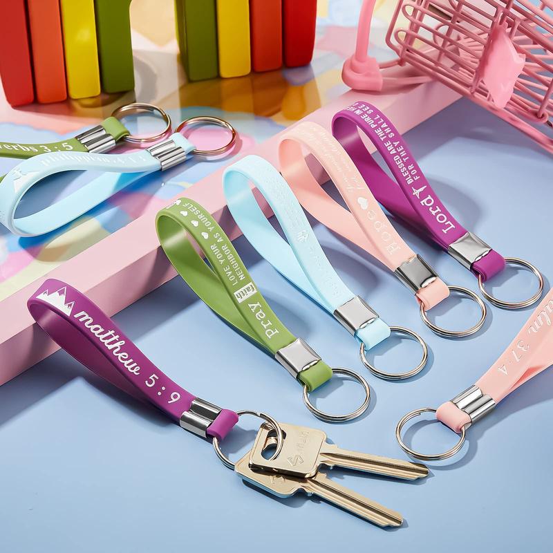 FaithCharm – Bible Verse Keychain Christian Trendy Keychain Wristlet