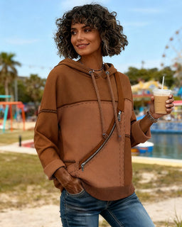 UrbanHue - Color-Blocked Hoodie