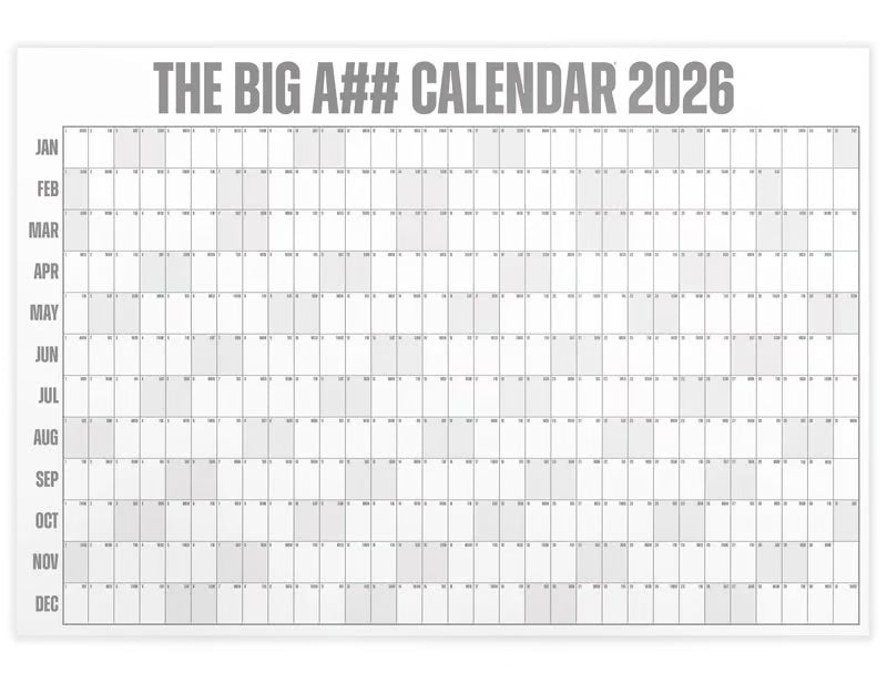 📅The Big A## Calendar 2026 - Flexible Dry-Erase Material