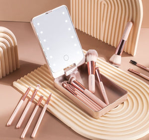 LumiBrush - Portable LED Makeup Brush Kit