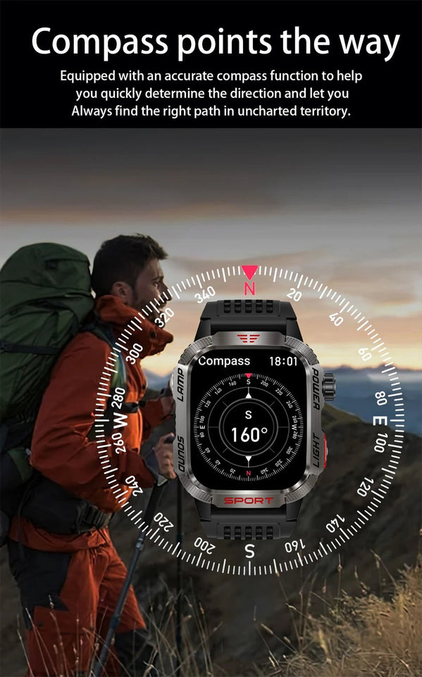 VanguardX - Outdoor Military Smart Watch – Power Meets Precision