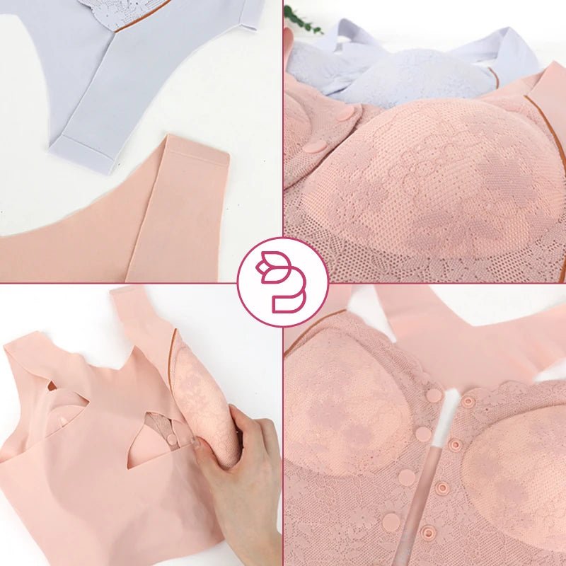 PostureLuxe - Front-Closure Comfort & Support Bra