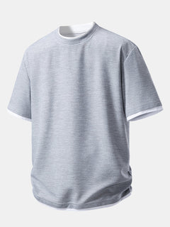 Herren Kurzarm-Poloshirt mit feiner Struktur und Komfort-Passform