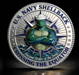 U.S. Navy Shellback Old Salt Cap 🎁 Free Double-Sided Honor Coin With Every Cap Purchase