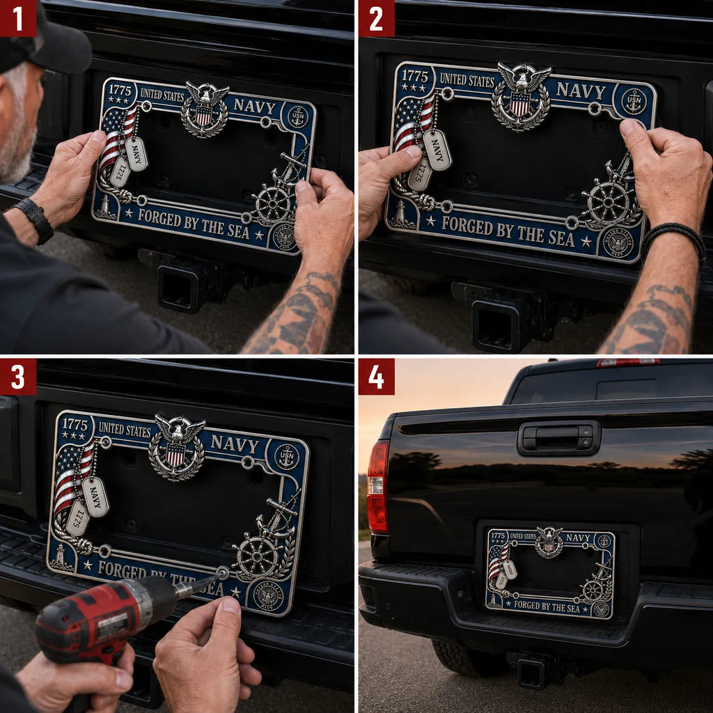 OceanMark – Coastal Style License Plate Frame