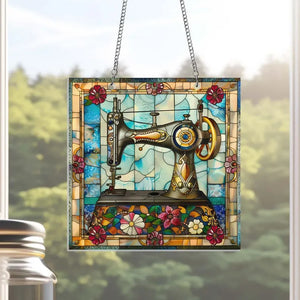 SewGleam – Vintage Sewing Machine Suncatcher