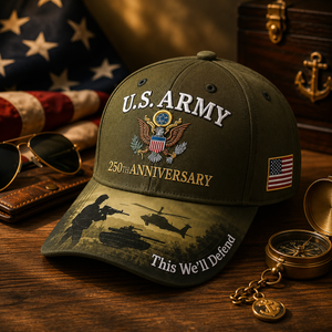 .S. Army 250th Anniversary Commemorative Embroidered Cap 🇺🇸