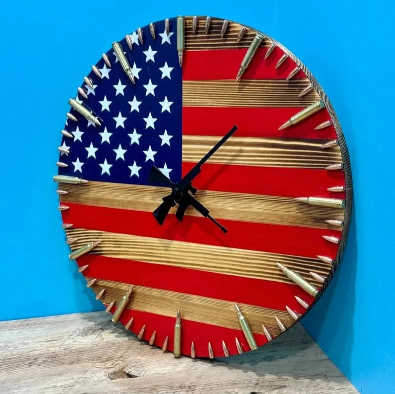 FreedomClock - Antique Military Decorative Bullet Clock
