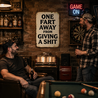 BoldBanters – Sarcastic Man Cave Metal Sign