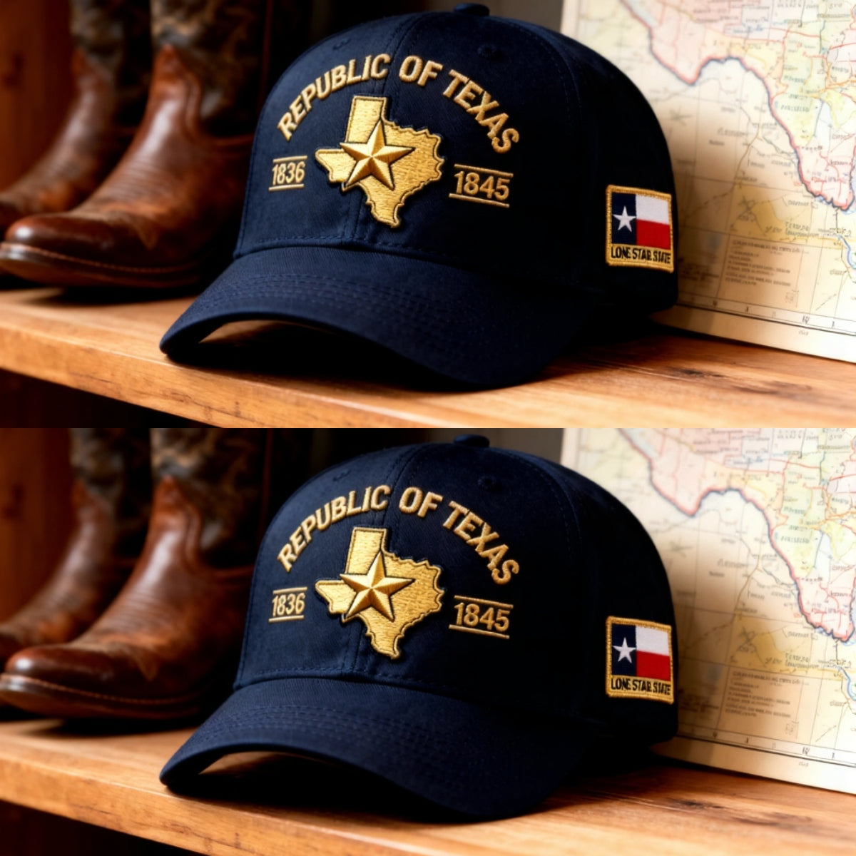 Republic of Texas Embroidered Hat