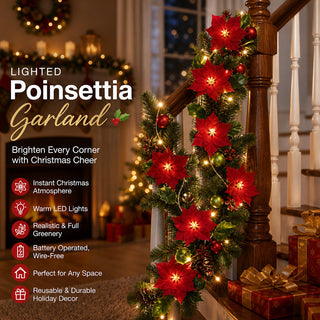 ChristmasLume – Premium Christmas Flower String Lights