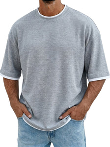 Herren Kurzarm-Poloshirt mit feiner Struktur und Komfort-Passform
