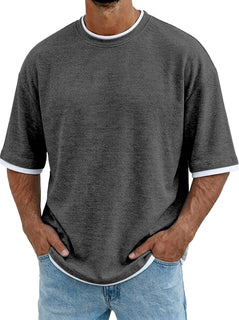 Herren Kurzarm-Poloshirt mit feiner Struktur und Komfort-Passform