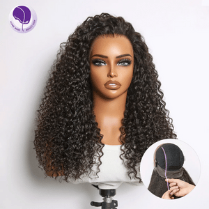 Luvme Hair MyOwn-Fit 360 HD Lace Free Parting Water Wave Wig with Flexi-Fit Invisi Drawstring Cap and Pre-Cut Lace