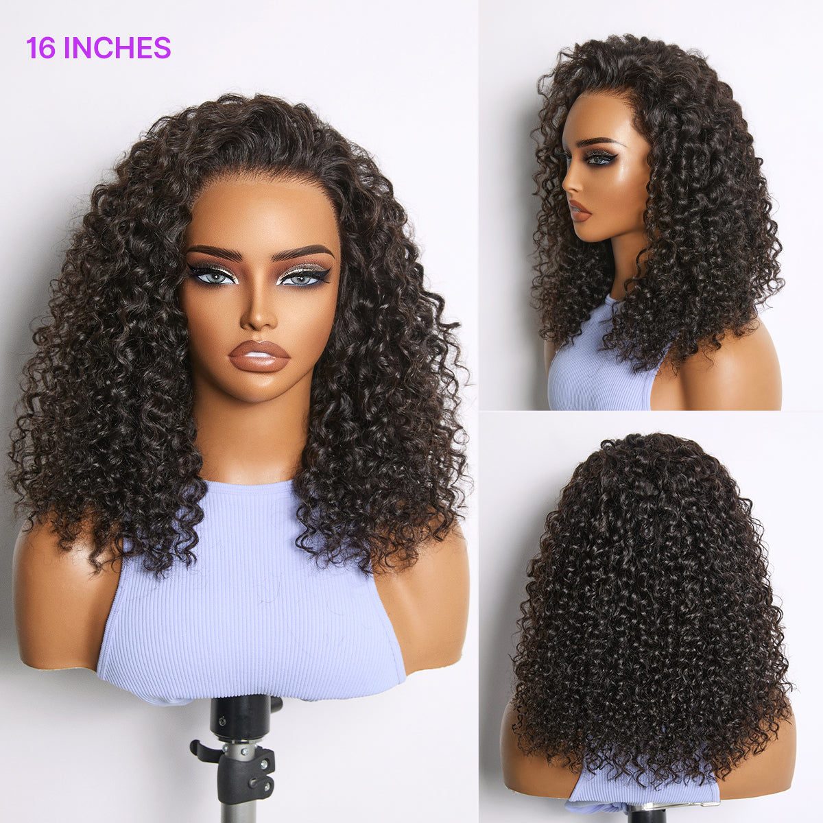 Luvme Hair MyOwn-Fit™ 360 HD Lace Free Parting Water Wave Wig with Flexi-Fit Invisi Drawstring Cap and pre-cut lace