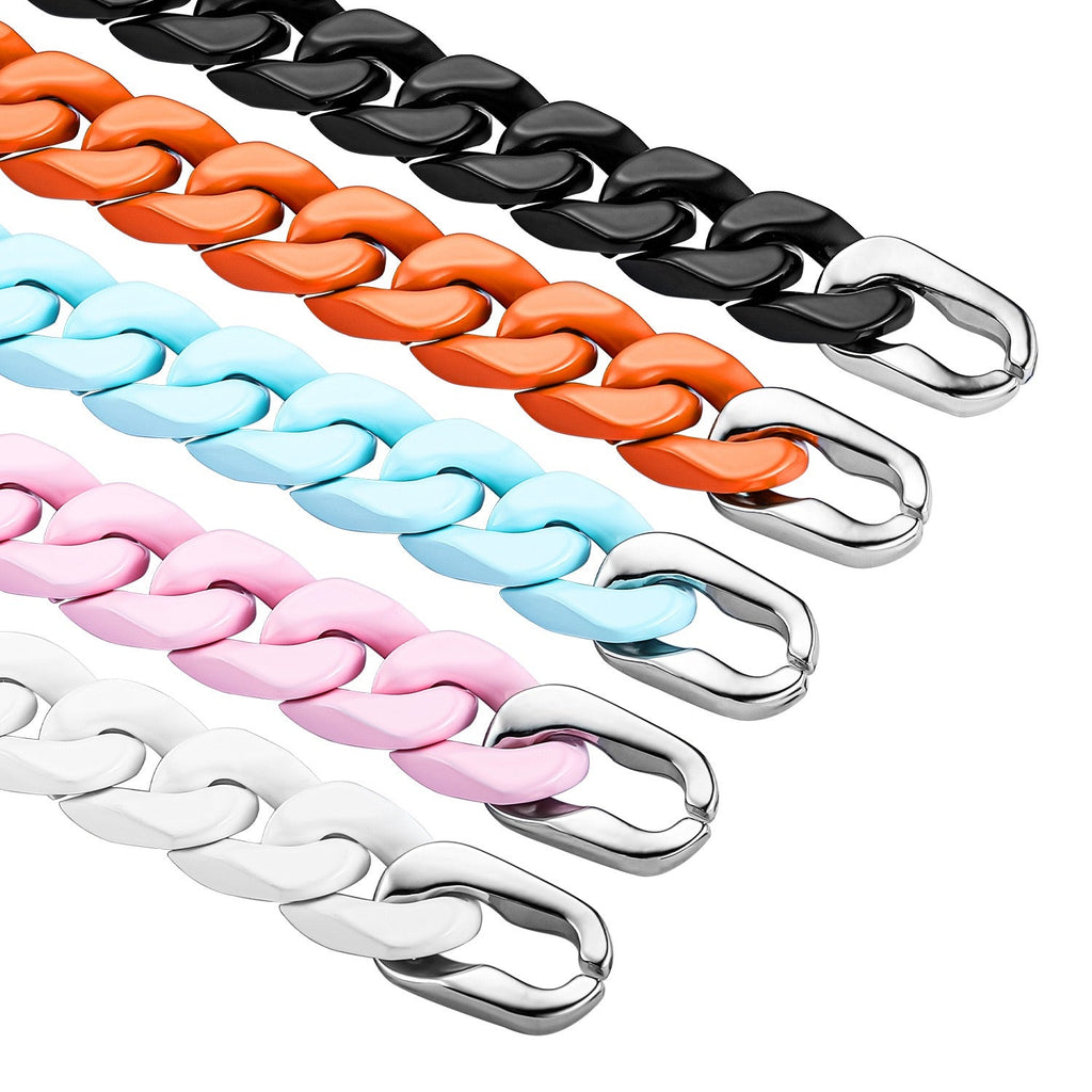 LumiCuff - Enamel Cuban Chain