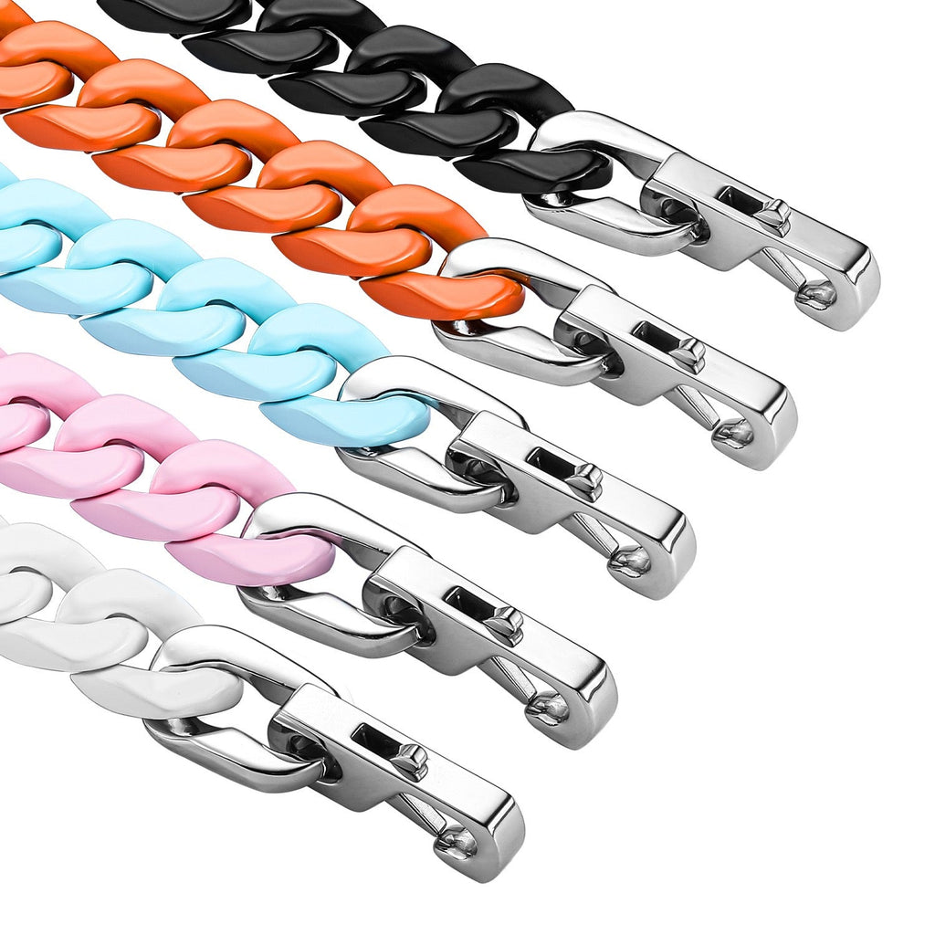 LumiCuff - Enamel Cuban Chain