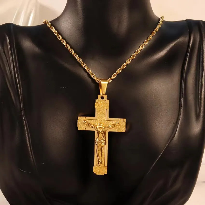 DivineGrace – Handcrafted Rosary with Ornate Golden Crosses