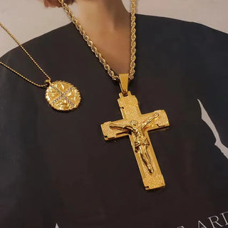 DivineGrace – Handcrafted Rosary with Ornate Golden Crosses
