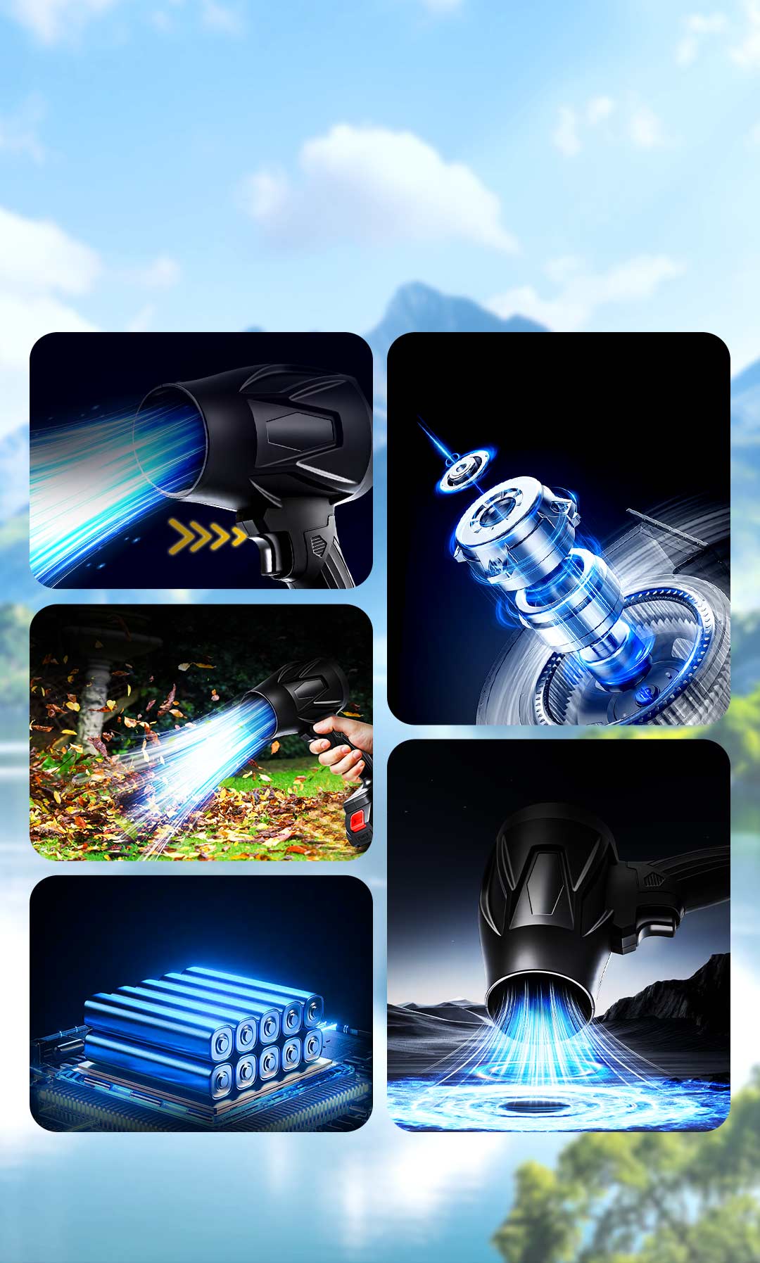 AeroBlast - High-Speed Cordless Leaf & Snow Blower