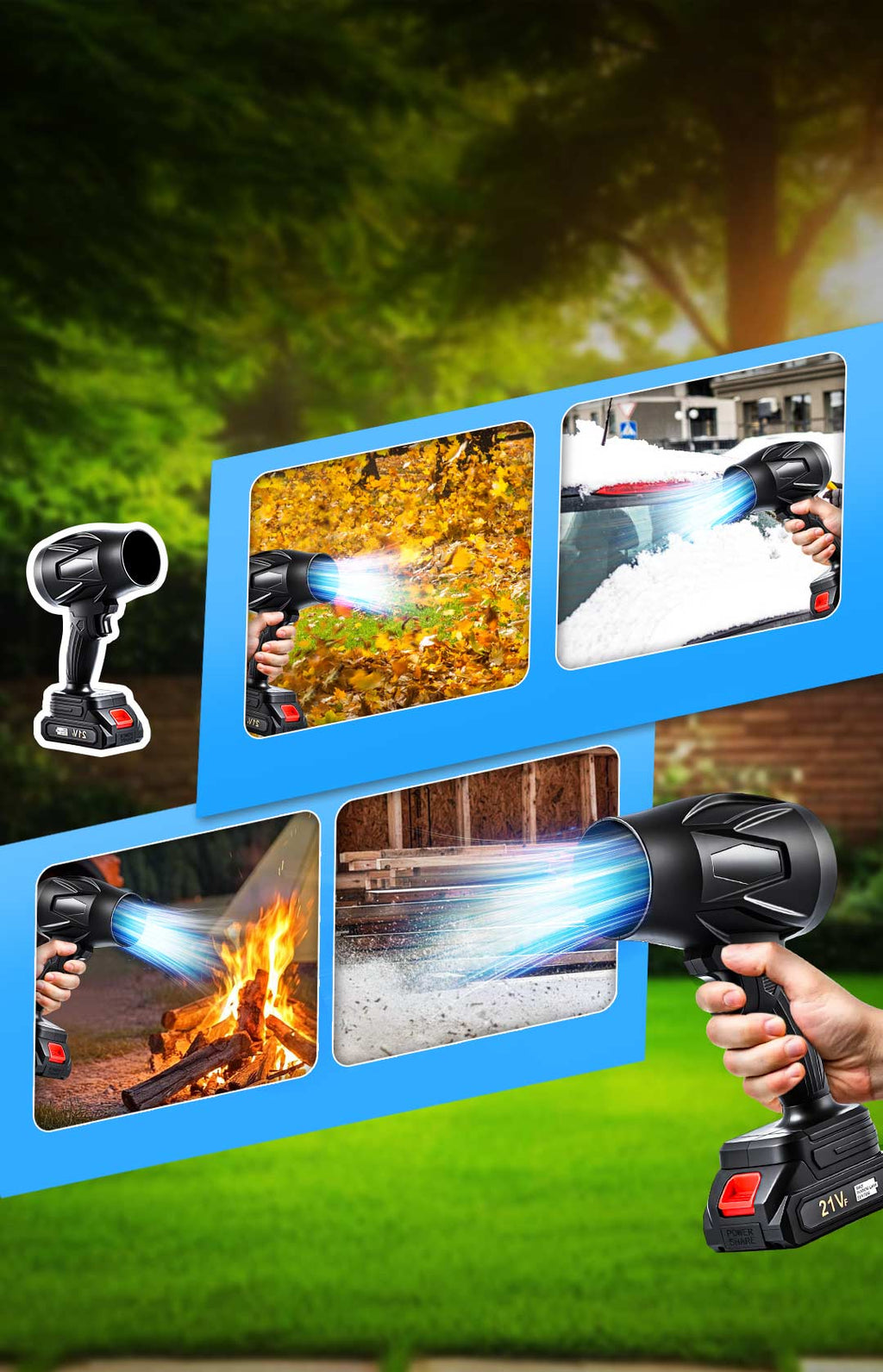 AeroBlast - High-Speed Cordless Leaf & Snow Blower