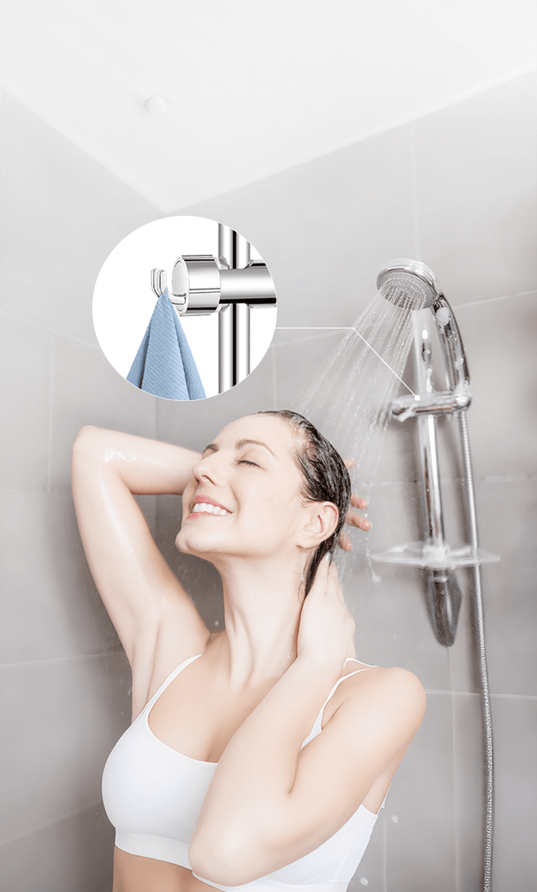 HydroHold Max | Easy Install Hand Shower Holder