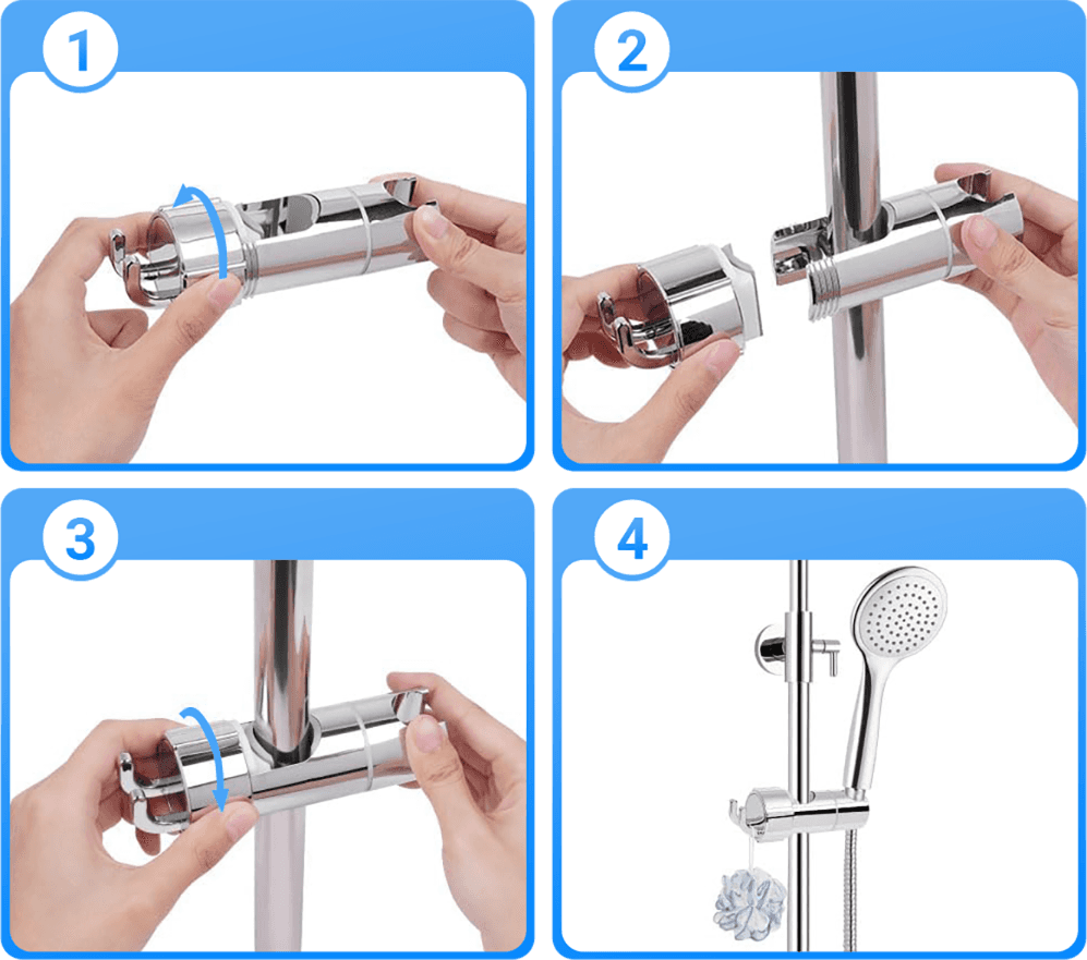 HydroHold Max | Easy Install Hand Shower Holder