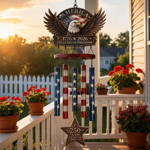 HeritageChime – Premium Patriotic Memorial Wind Chime