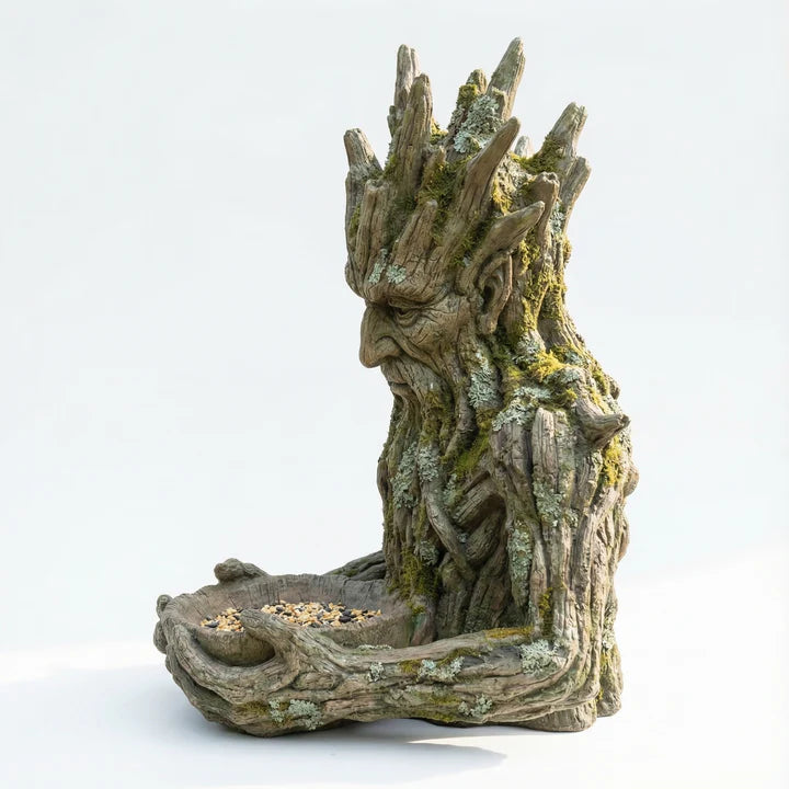 The Quiet Offering A Tree-Integrated Bird Feeding Sculpture  8 inch