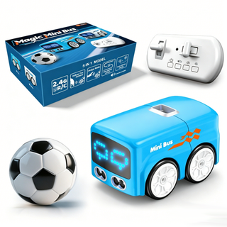 Magic Mini Bus Toy – Smart Gesture Control RC Bus with Lights & Auto Avoidance 🚌✨👶