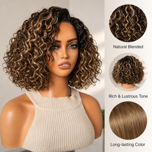 CurlLuxe – Ready-to-Go Glueless Curly Bob Wig