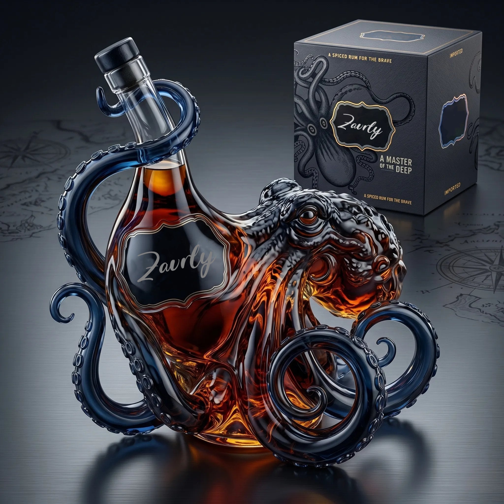 OctoSpirits – 3D Octopus Decorative Bottle