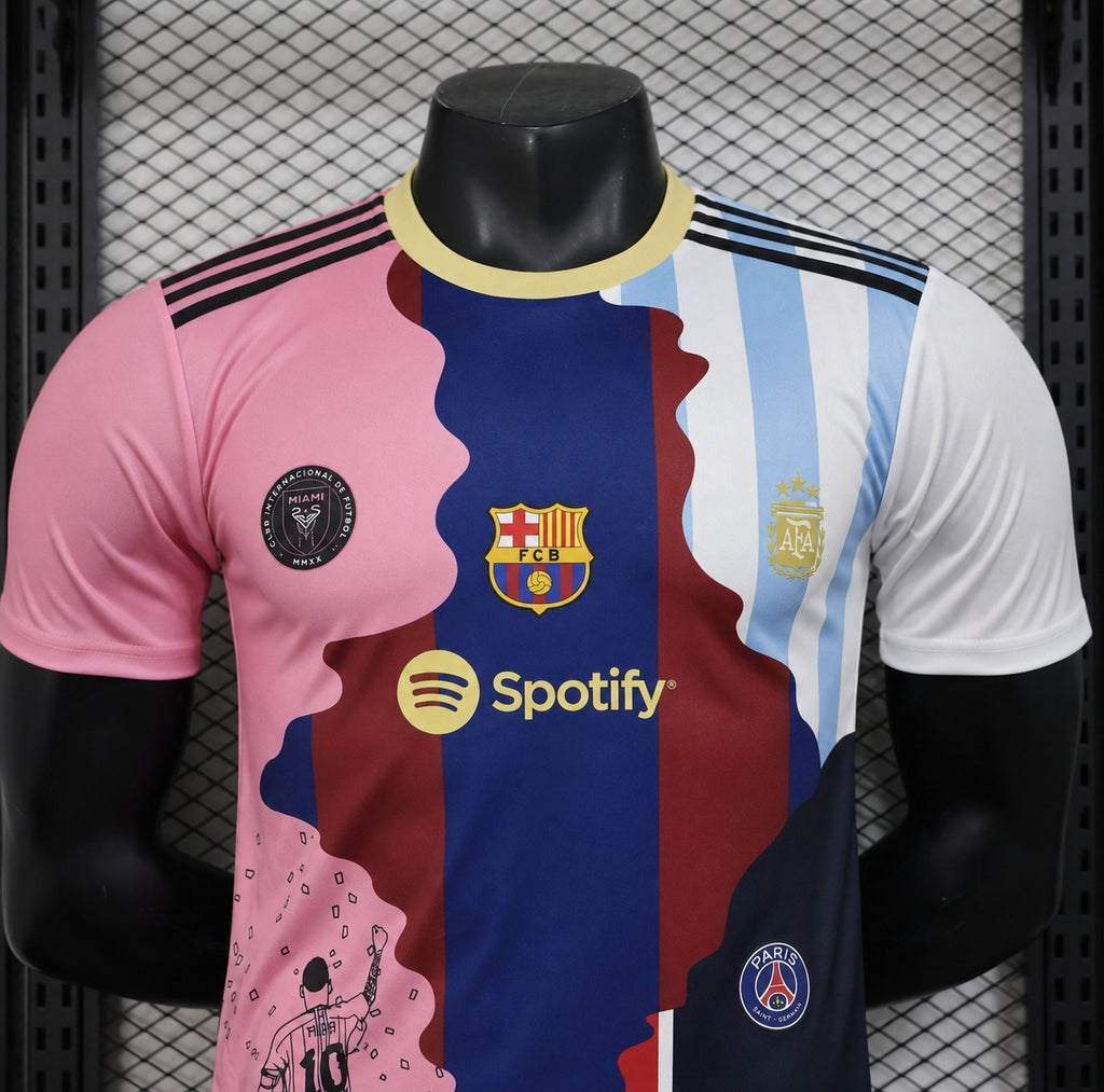 Multi-Color Messi Soccer Jersey – Iconic #10 Player Name & Number Fan Kit