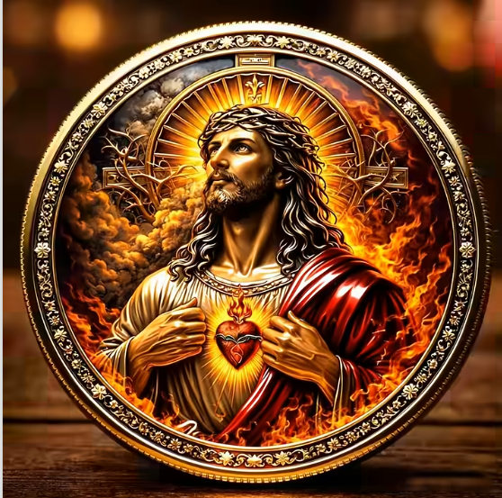 Sacred Heart Of Jesus Faith Cap🎁 Free Double-Sided Honor Coin With Every Cap Purchase