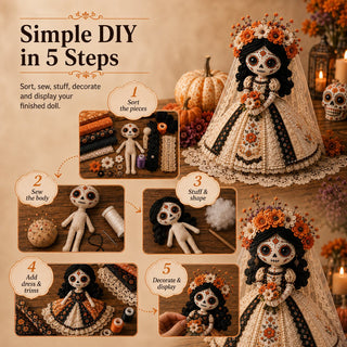 CatrinaCraft – Day of the Dead DIY Doll Kit