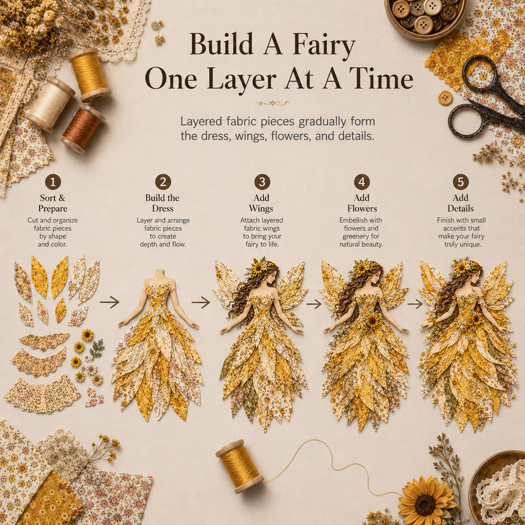 FioraCraft – Fairy Patchwork DIY Art Kit