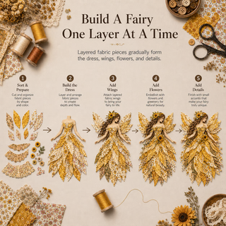 FioraCraft – Fairy Patchwork DIY Art Kit