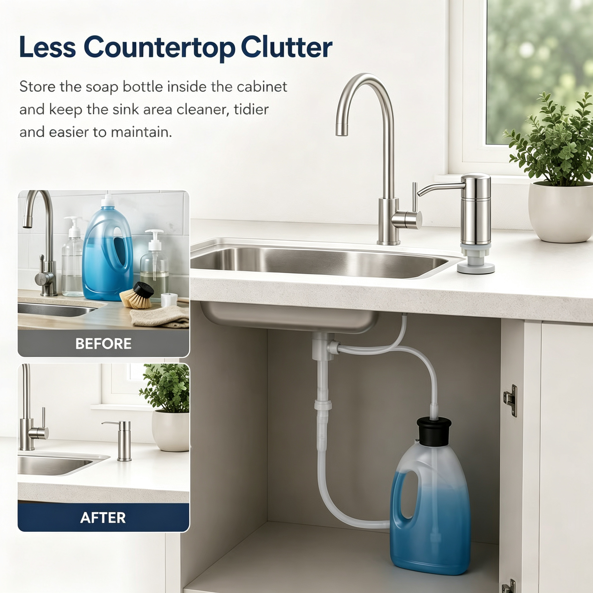FlowSink – 360° Kitchen Soap Dispenser System