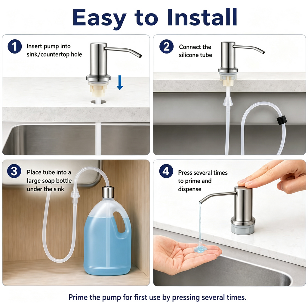 FlowSink – 360° Kitchen Soap Dispenser System
